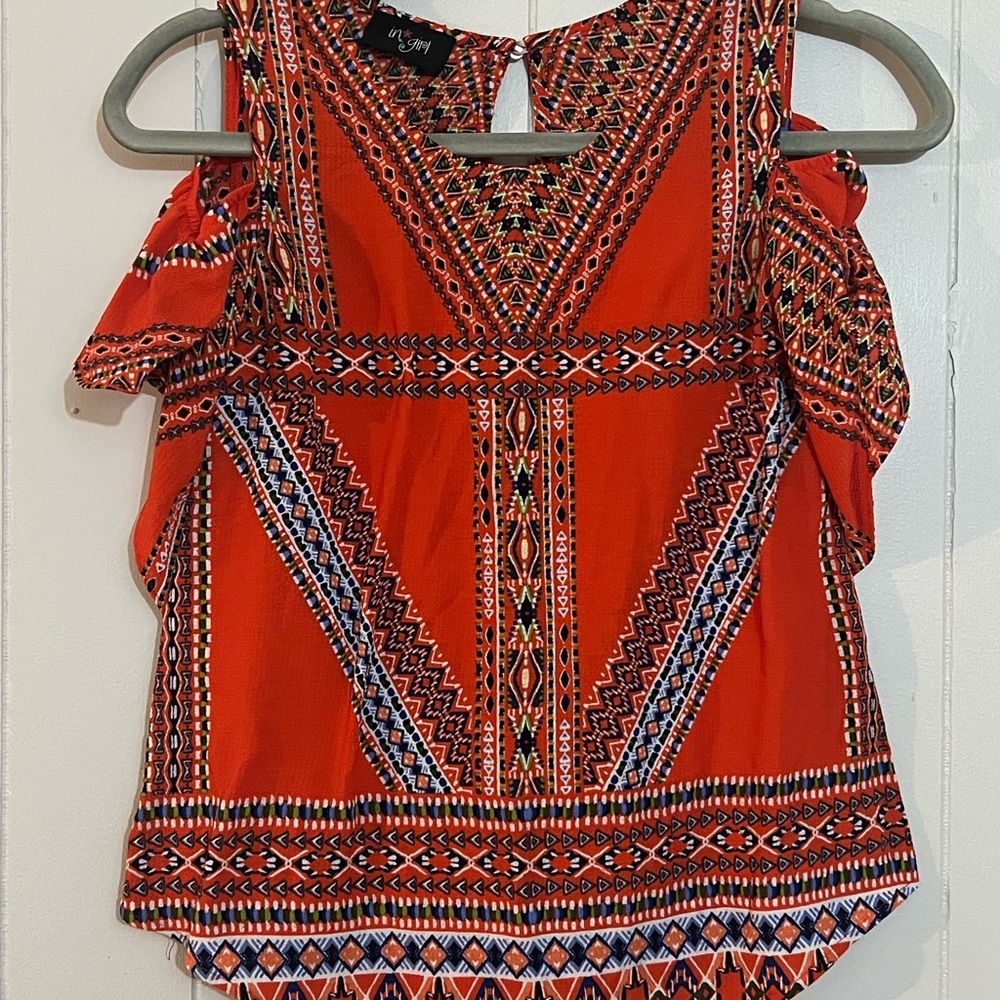 Vibrant Geometric Kids Blouse